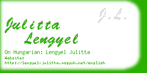 julitta lengyel business card